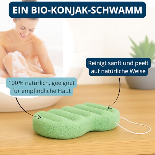 Peelingschwamm Effilab Bio-Konjak-Schwamm für den Körper
