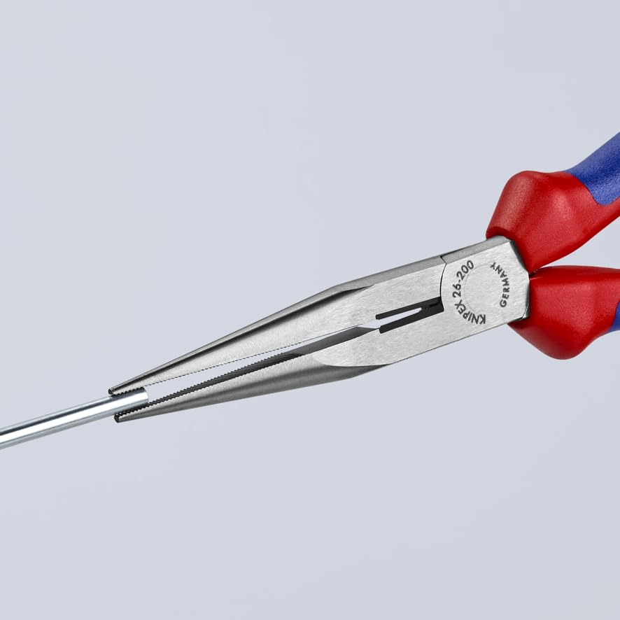 Alicate bocas rectas knipex 2612/200 herramienta de punta semirredonda 5