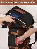 YOKGO Plecak Kabinowy 40x30x20 cm do Ryanair, Bagaż Podręczny pod Siedzenie Wizz Air Vueling, Plecak na Laptopa 15,6", Wodoodporna Torba Podróżna 24L dla Kobiet i Mężczyzn, Biznes i Turystyka