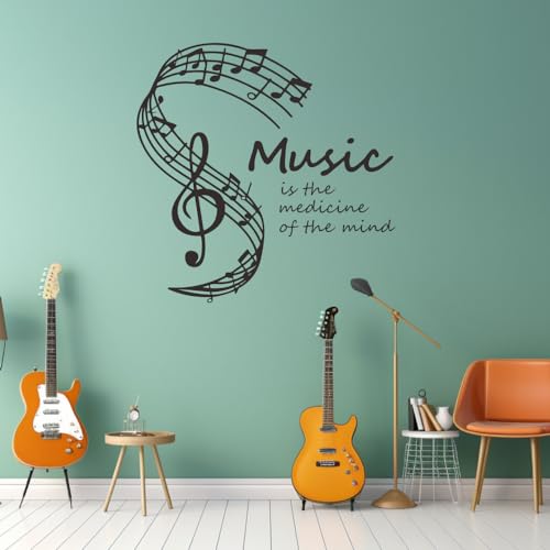 Vinilo Decorativo Musical 18x18 Pulgadas Negro miniatura 1