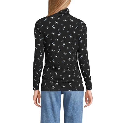 Image of Lands' End Lightweight Jersey Long Sleeve Turtleneck