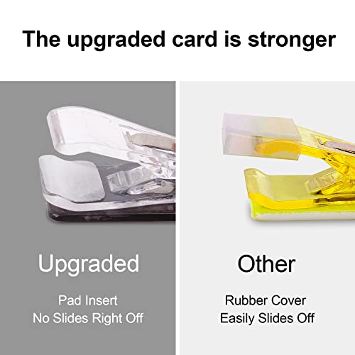 Image of 3PCS Credit Card Puller, Cute Debit Bank Card Grabber for Long Nails ATM Keychain Women with Plastic Clip