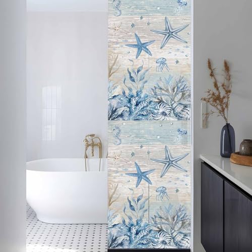 Película de privacidad para ventana frost, azul, 17.7 x 78.7 pulg miniatura 3