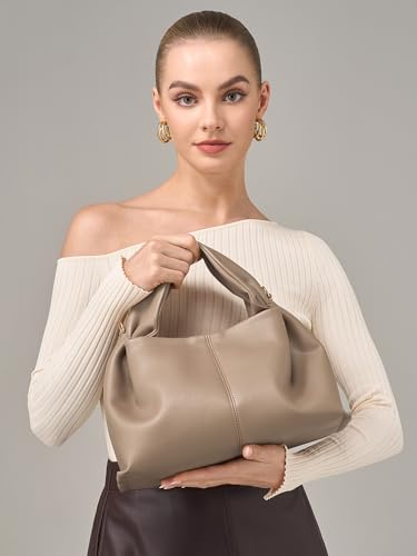 CHUNLI Designer Bucket Bag for Women Work Tote Handbags Crossbody PU Leather Satchel Large Capacity with Adjustable Strap — view 6