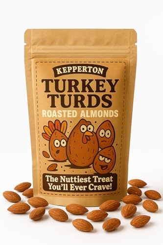 Turkey Turds Roasted Almonds - Hilarious Gag Gift Snack for