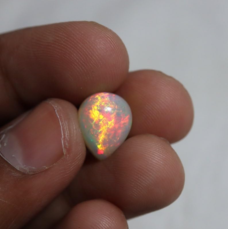 1 cabochon d'opale éthiopienne de qualité AAA pour collectionneur - 6