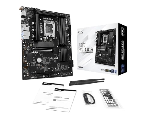 Image of ASRock B860 Pro A WiFi 6E Intel Core Ultra DDR5 8666 MHz 256GB M.2 LGA1851 ATX Motherboard BIOS Flashback SATA3 6.0 Gb /s PCIe 5.0