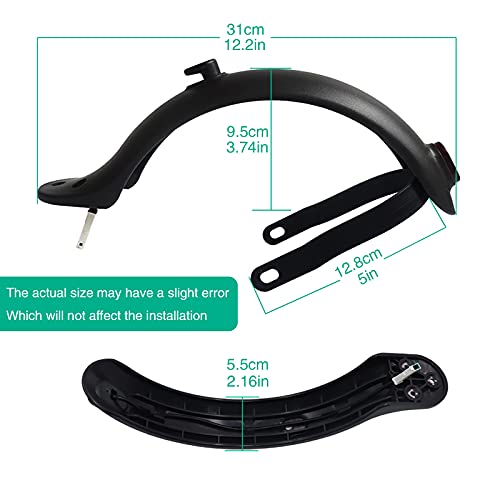 ZUMLLOMA Support de garde-boue arrière pour trottinette électrique Mi Xiaomi M365/M365 Pro - Accessoire de rechange avec vis et bouchons à vis - Image 6