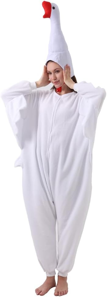 Unisex Adult Pajamas Halloween Cosplay Costume Animal Pajamas Plush Hoilday Party Homewear