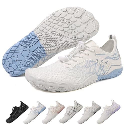 Image of Hike Barefoot Shoes Womens Men,Unisex Barefoot Water Shoes Breathable, Anti-Slip Hiking Footwear for Athletic Wide Toe Shoe Footwear for Hiking, Walking, Running, Yoga, and Water Sports