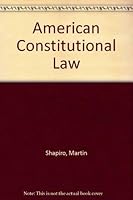 American Constitutional Law 002409580X Book Cover