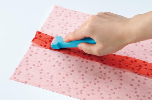 Clover Naht- und Faltenroller Rollen und Pressen/ VE3 Kurzwaren, Kunststoff, Blau, 21 x 8 x 3 cm, 1 Einheiten