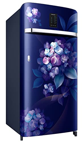 Image of Samsung 189L 4 Star Inverter Direct-Cool Single Door Digi-Touch Refrigerator Appliance (RR21C2E24HS /HL,Hydrangea Blue)
