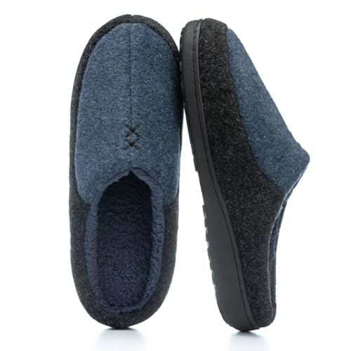 GOEWY zapatillas para hombre con espuma de memoria - zapatillas bicolores para interior/exterior - calientes chapas de invierno como regalo para hombres, papá y abuelo GOEWY zapatillas para hombre con espuma de memoria - zapatillas bicolores para interior/exterior - calientes chapas de invierno como regalo para hombres, papá y abuelo