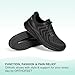 Orthofeet Men's Orthopedic Black Hands-Free Tilos Slip-On Sneakers, Size 10.5 Wide