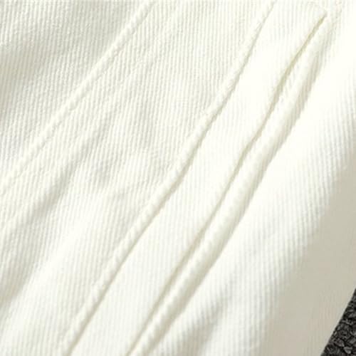 Chaqueta de Mezclilla para Hombre Blanco XX-Large miniatura 7