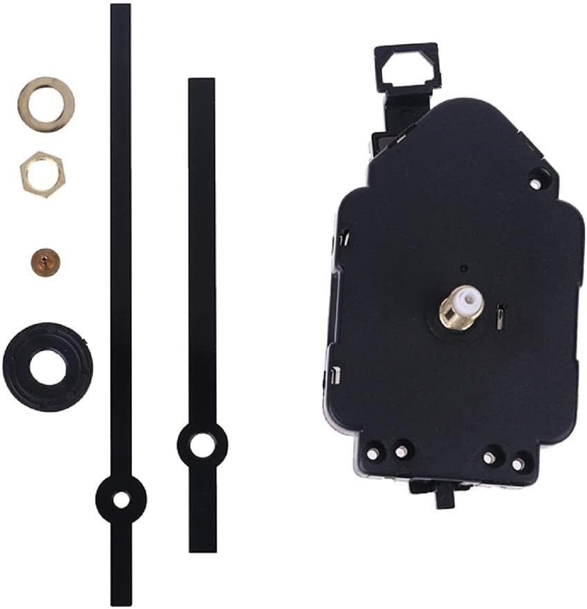 hejhncii Wall Quartz Pendulum Clock Motor Movement Mechanism DIY Replacement Repair Kit Excellent Accurate Movement Glass Cover