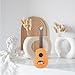 4 Pcs Miniature Wooden Instrument Wooden Miniature Guitar Miniature Guitar Model Decor 1:12 for Birthday Gifts Mini House Accessories Model Home Decoration
