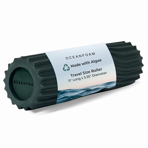 Oceanfoam Ripple Travel Foam Roller (11" x 3.35") Firm Mini