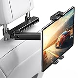TECKNET Tablet Halterung Auto, iPad Halterung Auto, Tablethalterungen Auto Ausziehbare KFZ 360° drehbar für iPad Pro Air Mini, iPhone, Galaxy Tab, Switch, Allen Geräten mit 4,7-12,9 Zoll Bildschirm