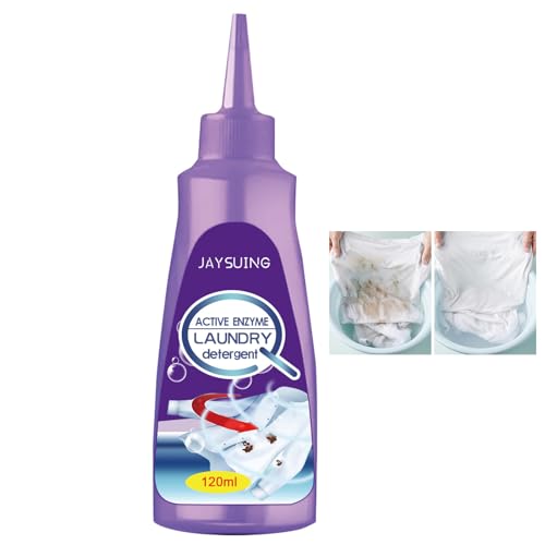 Eclare Quitamanchas de enzima activa para ropa, removedor de aceite para atuendo, limpiador de manchas de enzima activa para ropa, cuello