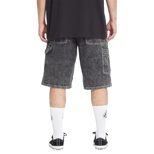 Volcom Labored Utility Denim Shorts 34 short en jean solide homme - 2