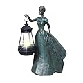Sheaifun Fairy Garden Statue Solar Garden Decor Resin Fairy Statue with Lights Angel Fairy Decor Outdoor Yard Statues Gardening Gifts for Mom 9.5x5.5x11.5 Inch