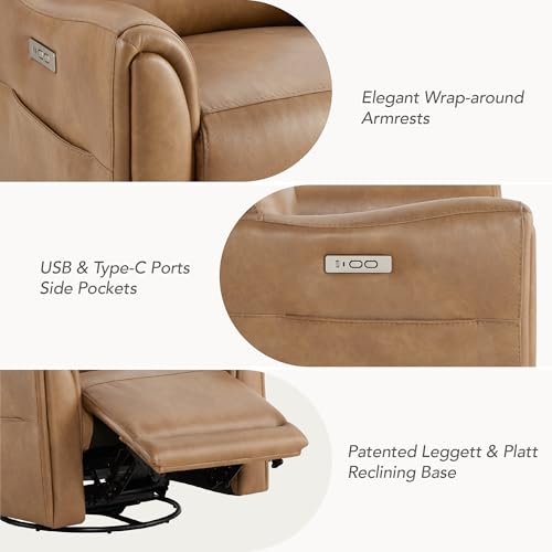 Sillón reclinable eléctrico camel cómodo miniatura 5