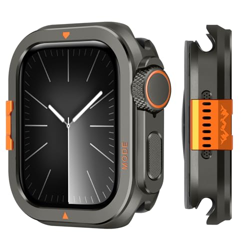 Ya en manzanajugosa.com: Suphart 2 en 1 Funda Compatible con Apple Watch Serie 9/8/7 Carcasa, [Convierte el 45 mm en un Aspecto Ultra] Protector Parachoques Sólido con Cubierta Trasera para iWatch 45mm, Grafito