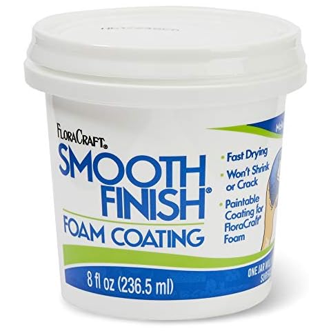 FloraCraft Smooth Finish Paintable Foam Coating 8 Ounce Cover