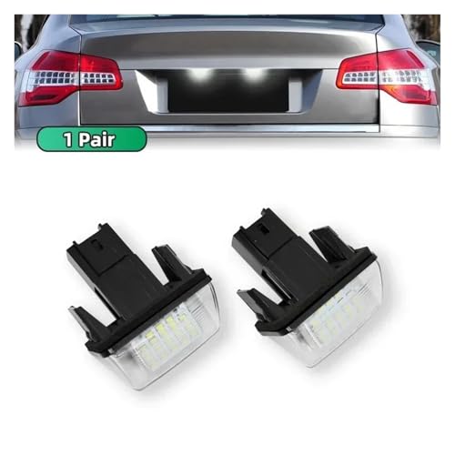 Luz de placa matrícula para Citroen C3 C4 para evitar multas 2