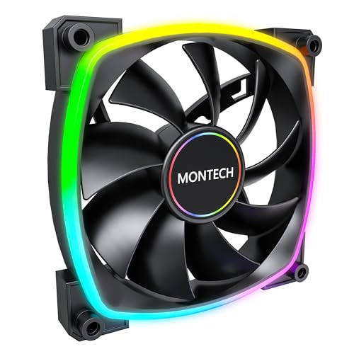 Ventilador AX 140 ARGB con rodamientos premium y estabilidad de gama alta de 140 mm negro