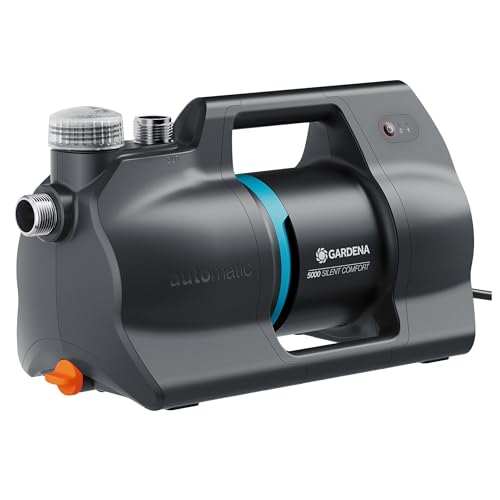 GARDENA Pompe automatique pour la maison et le jardin 5000 SilentComfort Pompes: Contrôle par l'application, 36 pourcent de consommation d'énergie en moins,...