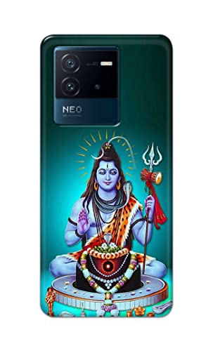 Image of Printed Hard Back Cover Case for Vivo iQOO Neo 6 5G Back Cover (Lord Shiva) -1803