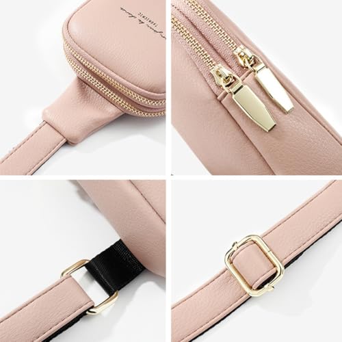 Bolso de pecho rosa Angoily con tacto cómodo y doble bolsillo exterior 2