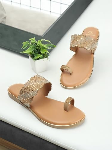Image of Carlton London Women's Cli-Wn-Cll-7946-A Flat Sandal