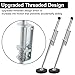 Ladder Leveler Pair,Ladder Accessories Tools,Ladder Leveler with Rubber Feet Working on Stairs, Adjustable Ladder Leveler for Stable Platform (Sliver)