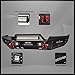 UTVJATV Front Bumper Compatible with 1999-2004 Grand Cherokee WJ with Winch Plate and LED Lights and D-Ring