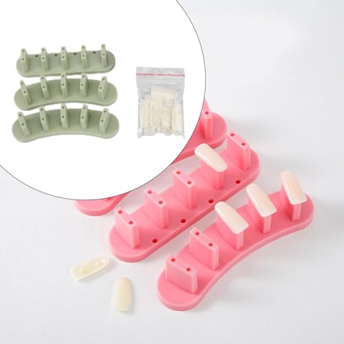Soporte para uñas acrílicas 2x3 con 10 uñas prácticas miniatura 5