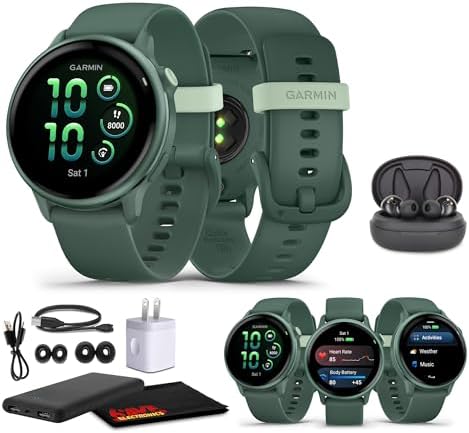 Garmin Vivoactive 6 Smartwatch Metallic Jasper Green with Jasper ...