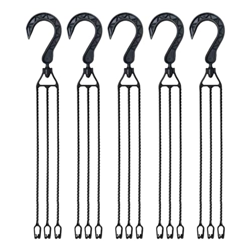 Support de pot à fleurs intérieur et lanterne : 5 crochets polyvalents pour décoration - 2