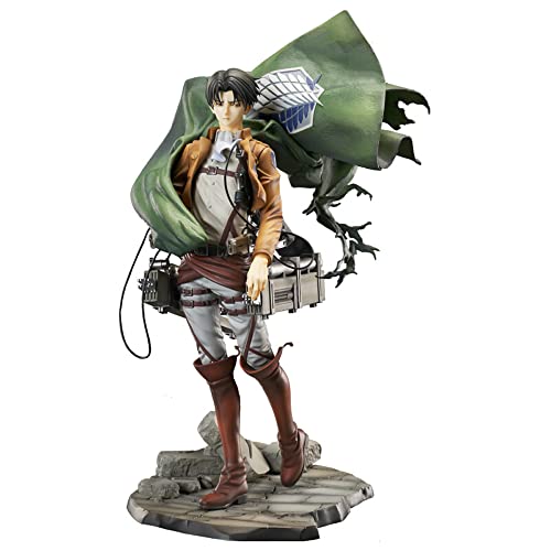 JJRPPFF Figuras de Levi·Ackerman  Modelado estático, Material de PVC, Pintura  Adornos Modelo Aberdeen 10,2 Pulgadas / (26 cm)  Anime  Figuras Decorativas de Modelos periféricos Cover