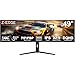 Z-Edge 49 Zoll Curved Gaming Monitor 144Hz DQHD 5120x1440 1ms MPRT, 32:9 Ultrawide Curved IPS Bildschirm, 10Bit, 1,07 Milliarden Farben, KVM, PIP/PBP, Höhenverstellbar, USB-C (65W), HDMI & DisplayPort