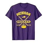 Vintage Michigan Hockey Retro-Style T-Shirt