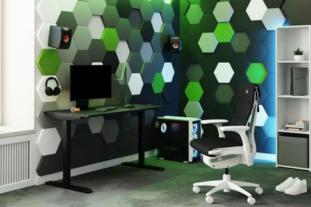 KOBI Flexi Scrivania Elettrica Regolabile 138 x 58 cm Nero - Altezza Regolabile 70-115 cm, Pannello LED a Memoria, Sistema Anticollisione