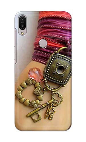 Image of Girl Hand with Keychain Hard Back Case Cover for Asus Zenfone Max Pro (M1) ZB601KL / ZB602KL (5.99 inch) Back Cover -(J5) VNS2228