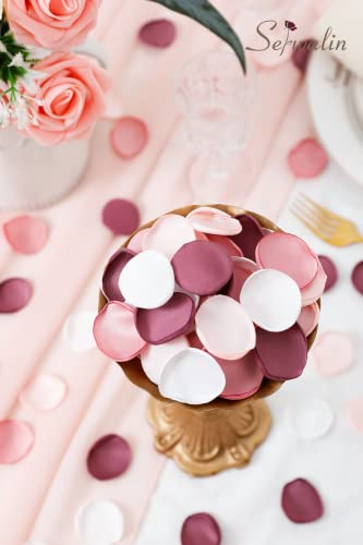 Serwalin 200Pcs Silk Rose Petals And Pink Artificial Flowers #TOP2