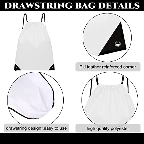 Rlgpbon 12 Pack Drawstring Backpack Bulk Sport Bags Cinch Sack With String Diy Gym Sports Sackpack For Boys Girls Women Men #TOP2