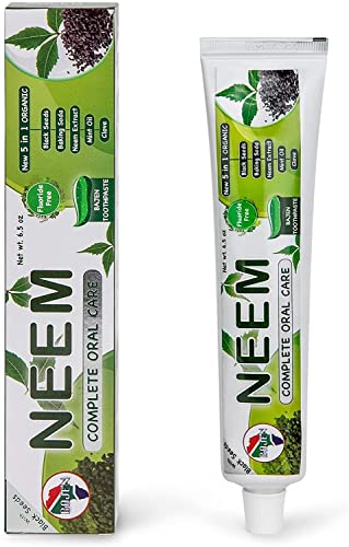 Organic Neem Complete Oral Care-Fluoride Free- 5 In 1 Toothpaste #TOP1