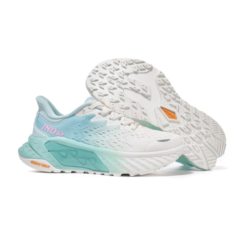 JNDO Casual Sports Shoes, lace-up Design, Soles Using Nikola Tesla Valve Breathable Midsole Technology, Suitable for Running, Hiking and Daily Leisure?Sea Salt White?9